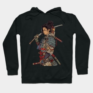 Afro Samurai Girl Japanese Art Hoodie